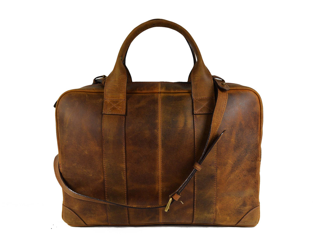 Picton Leather Office Bag - Caramel Brown - www.Shopthatapp.com