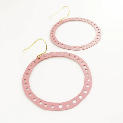 Denz + Co Dotty Hoops - Candy Pink-Jewellery-www.Shopthatapp.com-Popping Candy