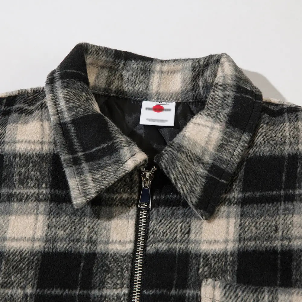 Plaid Shirt Cotton-padded Coat For Men - www.Shopthatapp.com