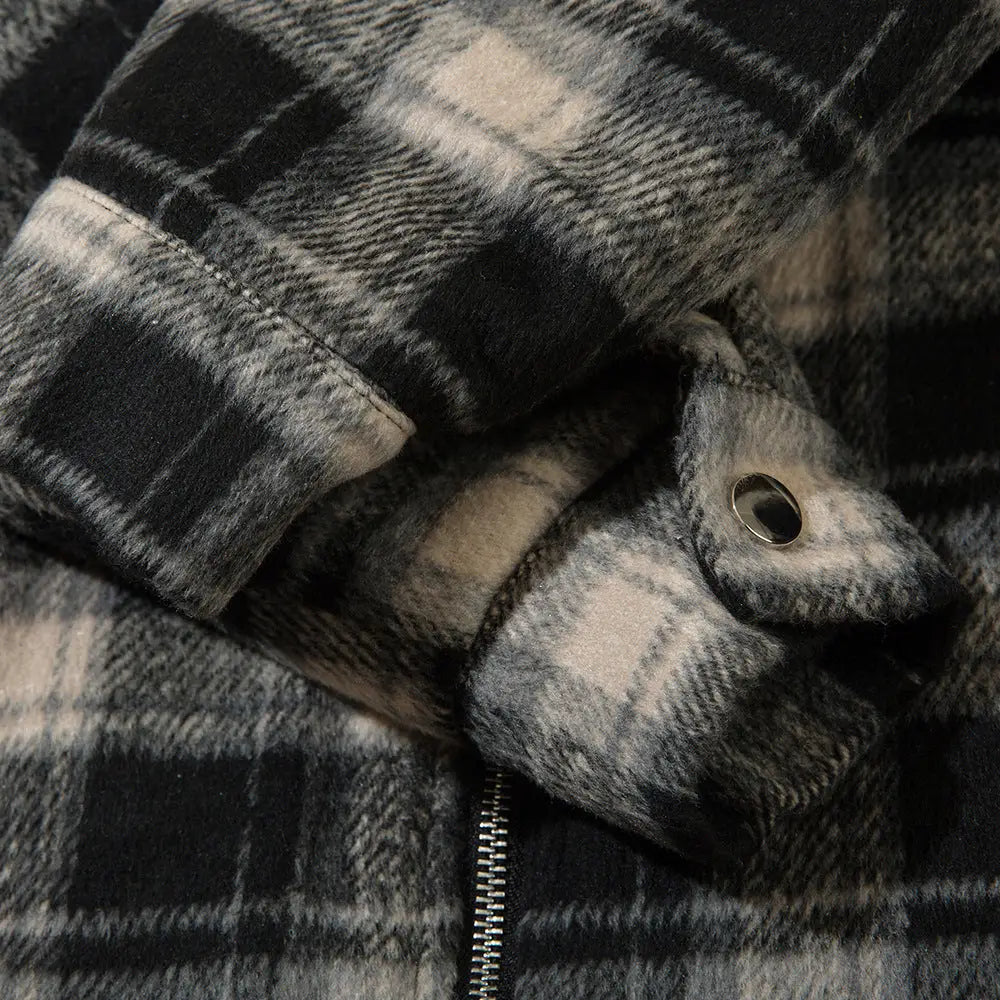 Plaid Shirt Cotton-padded Coat For Men - www.Shopthatapp.com