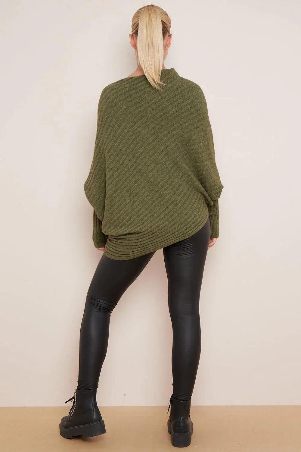 Poppy Batwing Pattern Oversized Jumper - www.Shopthatapp.com