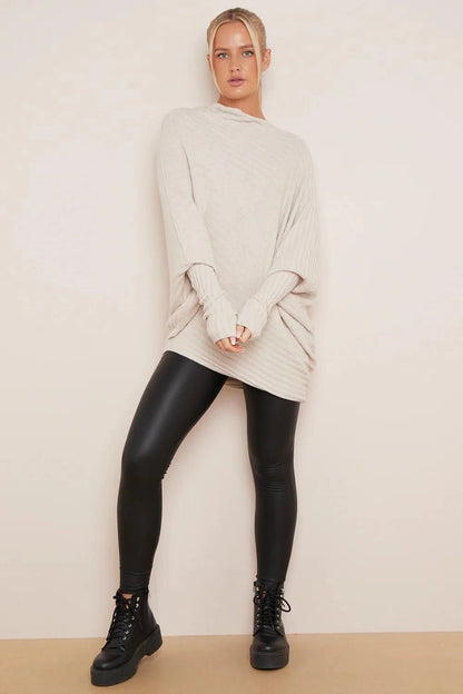 Poppy Batwing Pattern Oversized Jumper - www.Shopthatapp.com
