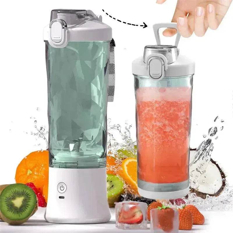 Portable Blender Juicer Personal Size Blender For Shakes And Smoothies With 6 Blade Mini Blender Kitchen Gadgets - www.Shopthatapp.com