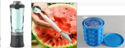 Portable Blender Juicer Personal Size Blender For Shakes And Smoothies With 6 Blade Mini Blender Kitchen Gadgets - www.Shopthatapp.com