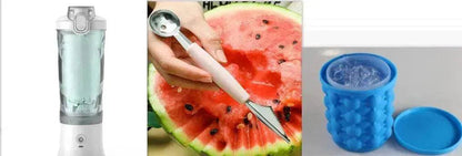 Portable Blender Juicer Personal Size Blender For Shakes And Smoothies With 6 Blade Mini Blender Kitchen Gadgets - www.Shopthatapp.com