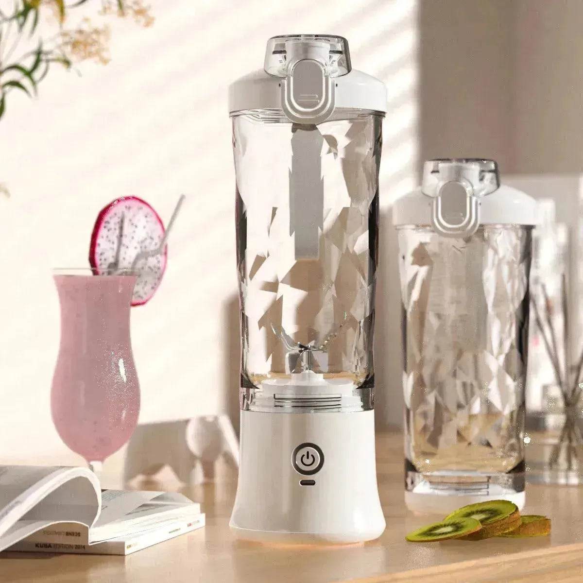 Portable Blender Juicer Personal Size Blender For Shakes And Smoothies With 6 Blade Mini Blender Kitchen Gadgets - www.Shopthatapp.com