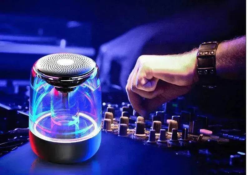 Portable Speakers Bluetooth Column Wireless Bluetooth Speaker Powerful Bass Radio with Variable Color LED Light - www.Shopthatapp.com