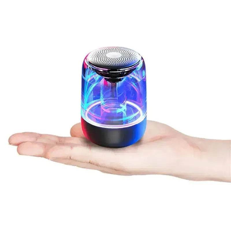Portable Speakers Bluetooth Column Wireless Bluetooth Speaker Powerful Bass Radio with Variable Color LED Light - www.Shopthatapp.com