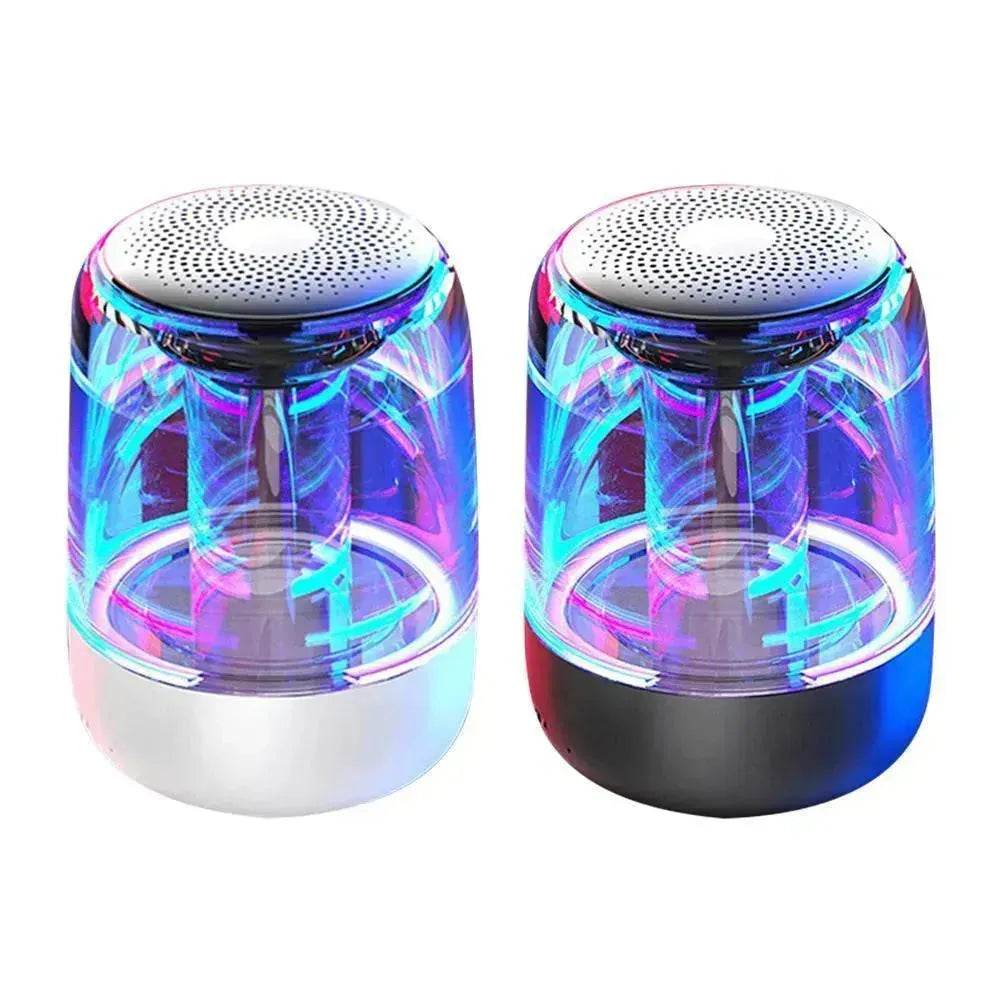 Portable Speakers Bluetooth Column Wireless Bluetooth Speaker Powerful Bass Radio with Variable Color LED Light - www.Shopthatapp.com