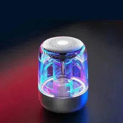 Portable Speakers Bluetooth Column Wireless Bluetooth Speaker Powerful Bass Radio with Variable Color LED Light - www.Shopthatapp.com