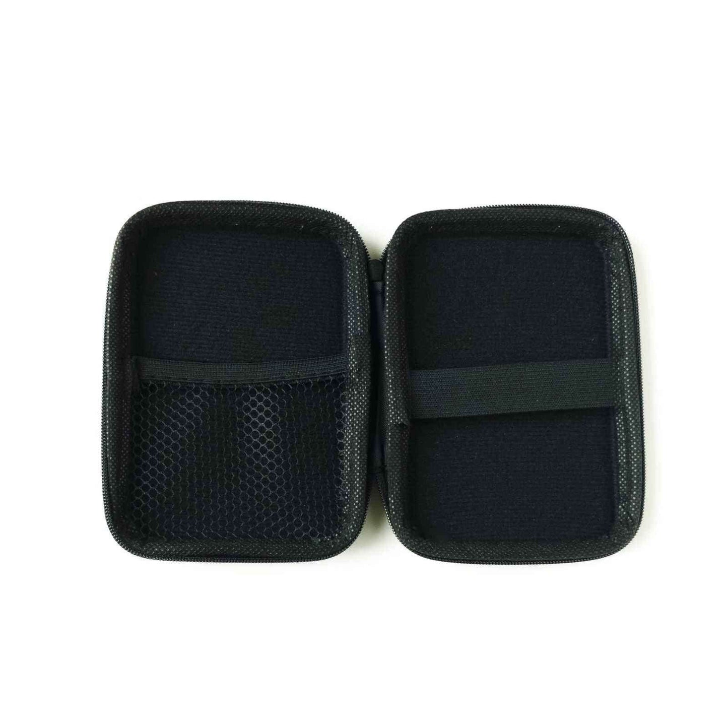 On Set Headsets portable travel case with a durable exterior and compartments for accessories