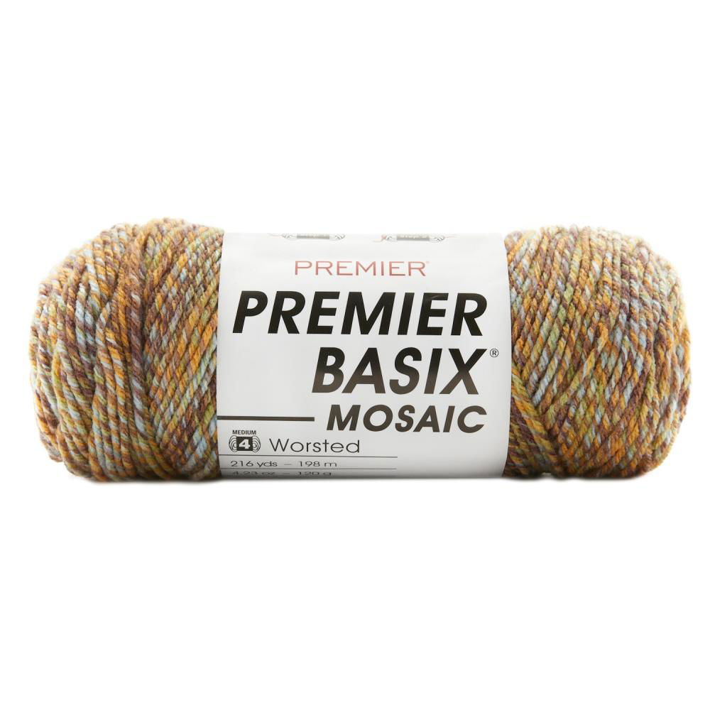 Buy Premier Basix Canada yarn in Mosaic color for versatile crochet and knitting projects
