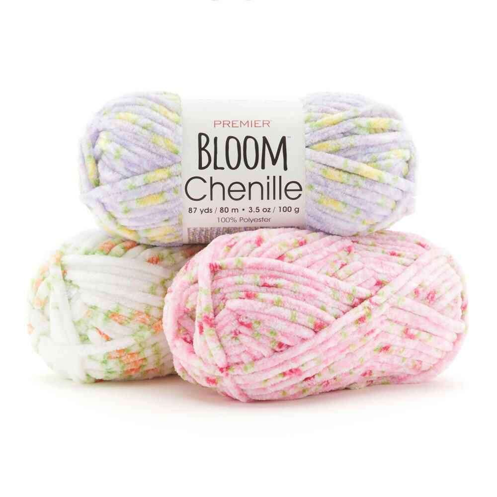 L'ArtisanCanada Floral Chenille Yarn for Knitting & Crochet - www.Shopthatapp.com