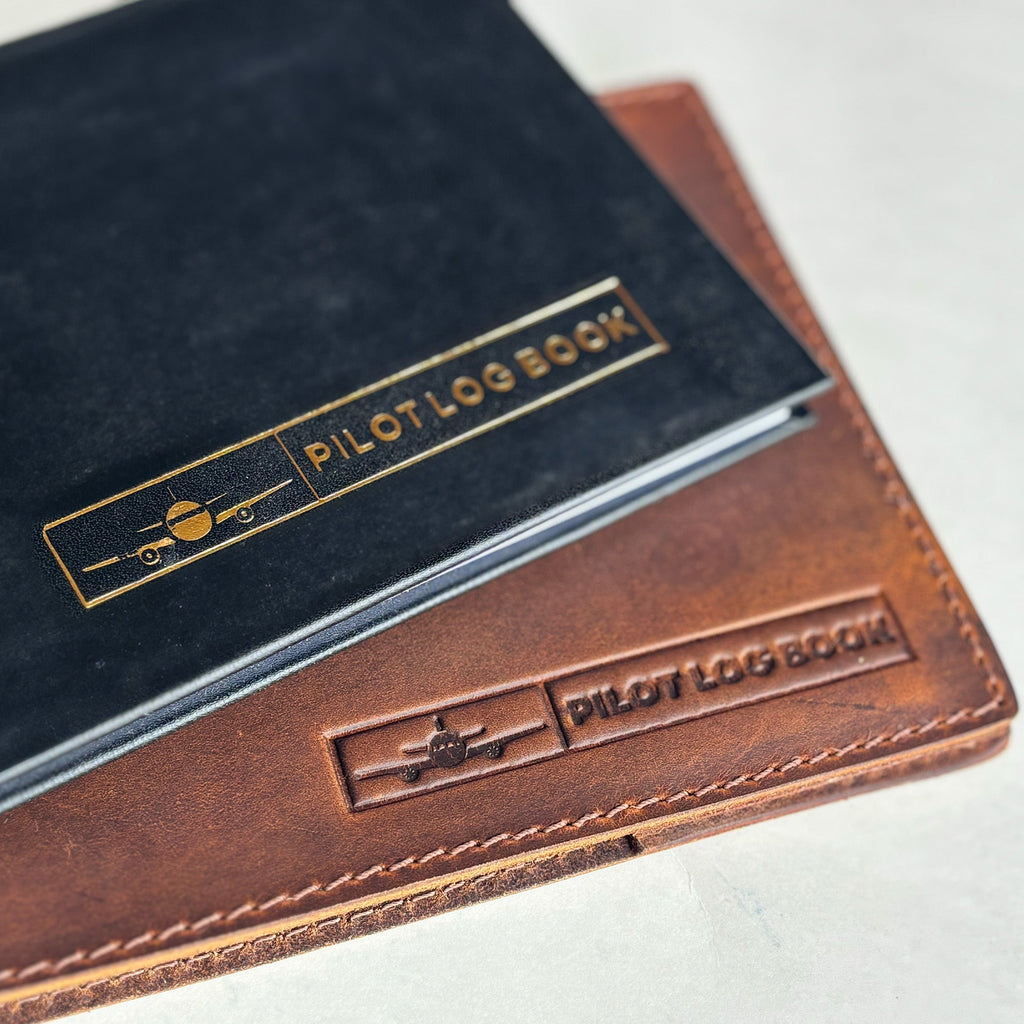 Premium Leather Pilot Log - Perfect Gift for Pilots - Pilot Journal - www.Shopthatapp.com