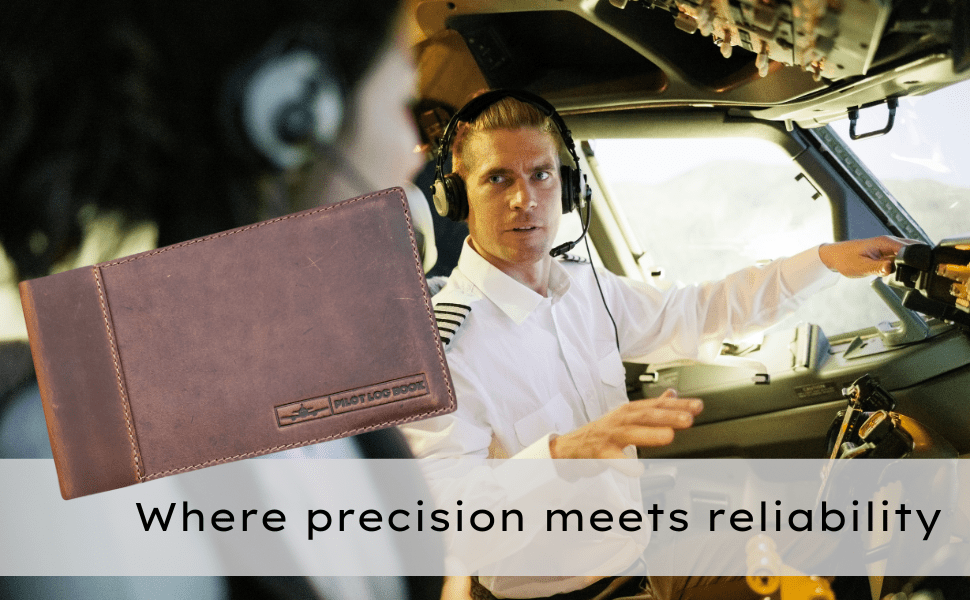 Premium Leather Pilot Log - Perfect Gift for Pilots - Pilot Journal - www.Shopthatapp.com