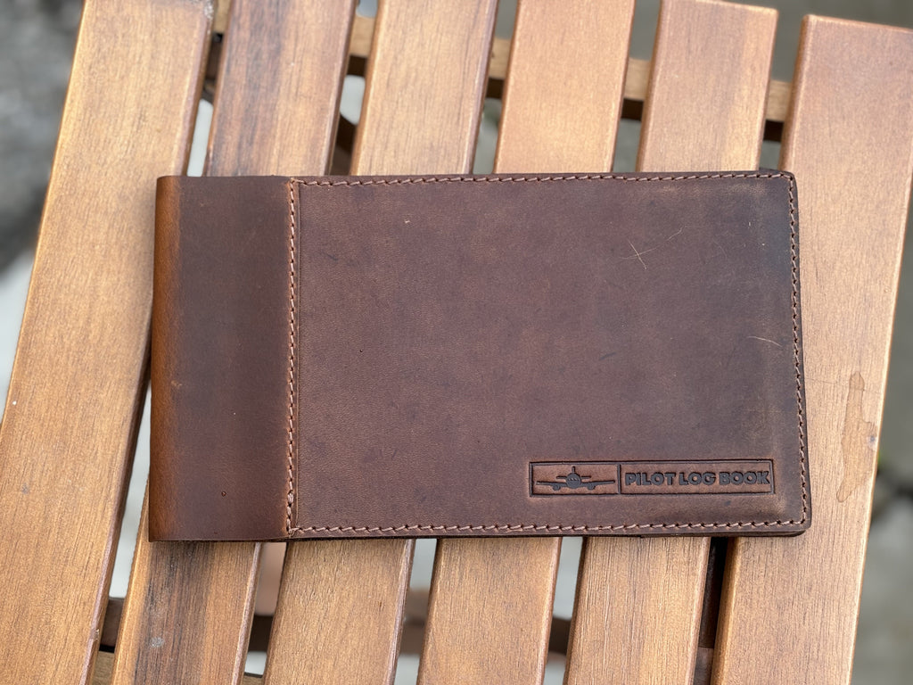 Premium Leather Pilot Log - Perfect Gift for Pilots - Pilot Journal - www.Shopthatapp.com