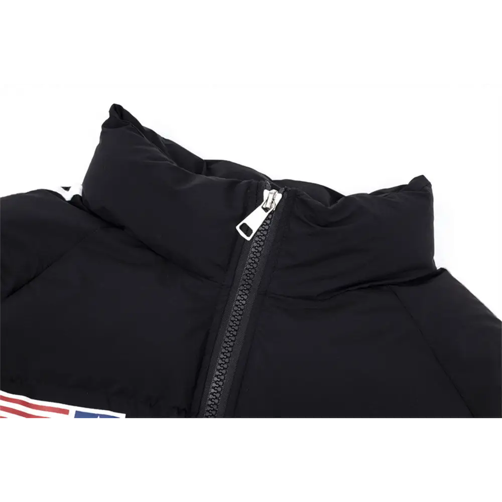 Printed Stand Collar Cotton-padded Coat Men - www.Shopthatapp.com