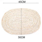 Sets de table et sous-verres en paille d'osier
