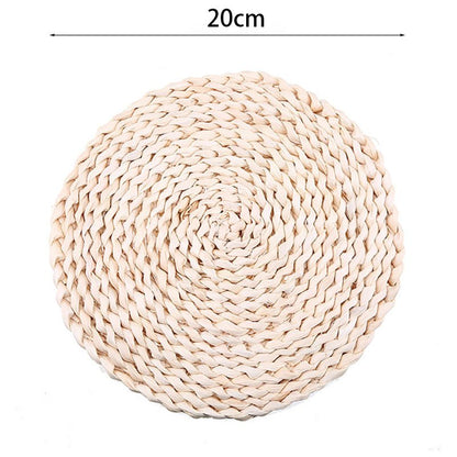 Sets de table et sous-verres en paille d'osier
