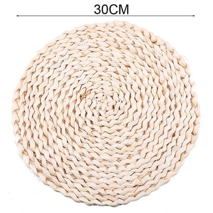 Sets de table et sous-verres en paille d'osier