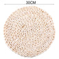 Sets de table et sous-verres en paille d'osier