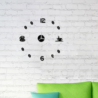 Coffee Cups 3D Clock - www.Shopthatapp.com