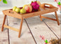 Plateau de service pliable en bambou