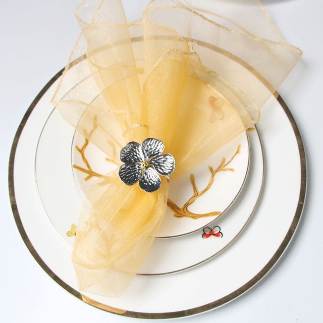 Petals Napkin Ring Holder Set - www.Shopthatapp.com