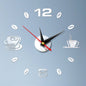 Coffee Cups 3D Clock - www.Shopthatapp.com