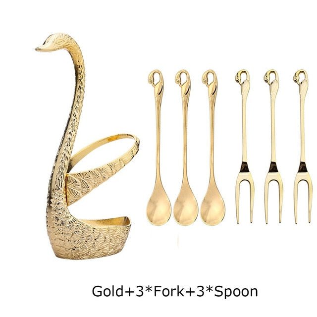 Swan Salad & Dessert Flatware - www.Shopthatapp.com