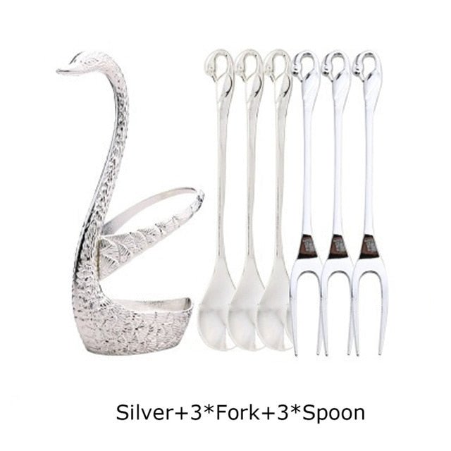 Swan Salad & Dessert Flatware - www.Shopthatapp.com