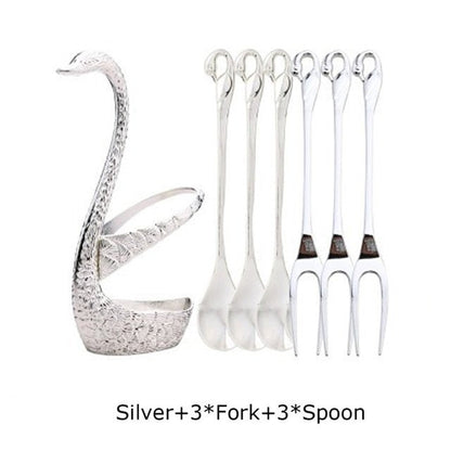 Couverts à salade et dessert Swan