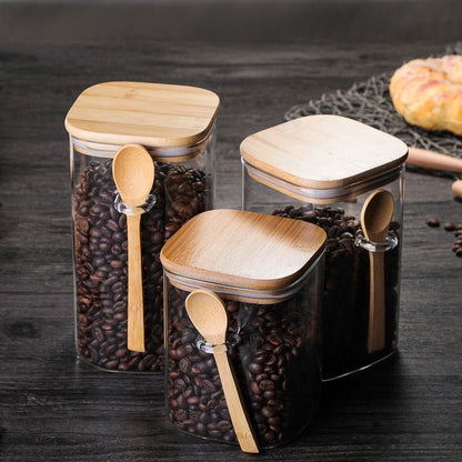 Boxed Glass Storage Container with Spoon