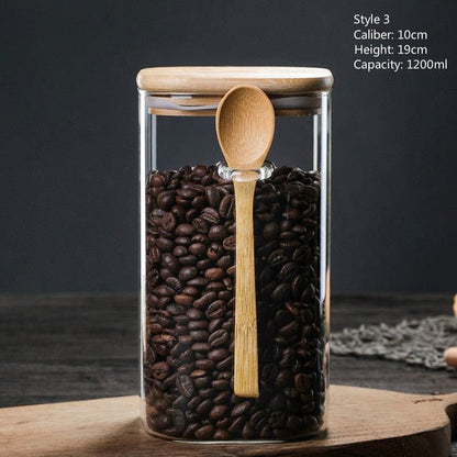 Boxed Glass Storage Container with Spoon