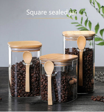Boxed Glass Storage Container with Spoon