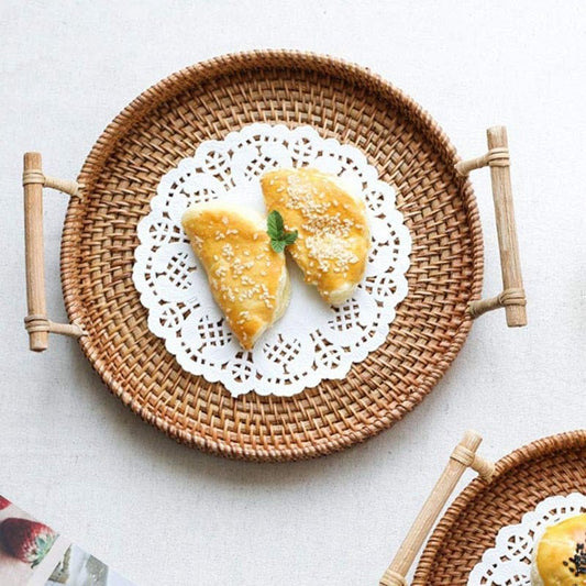 Wicker Rattan Tray
