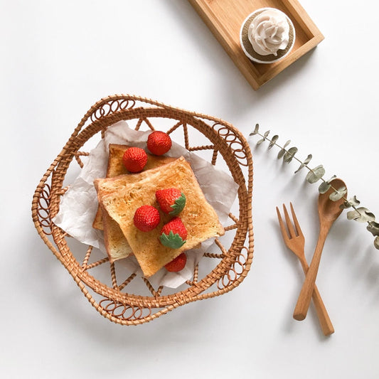 Petals Wicker Rattan Tray
