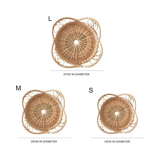 Petals Wicker Rattan Tray - www.Shopthatapp.com