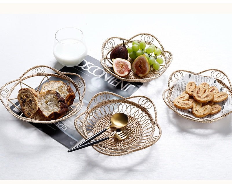 Petals Wicker Rattan Tray - www.Shopthatapp.com