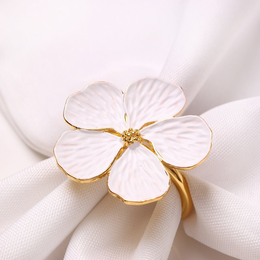 Petals Napkin Ring Holder Set - www.Shopthatapp.com