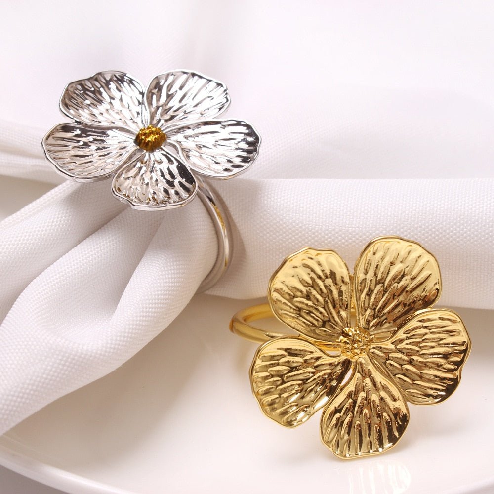 Petals Napkin Ring Holder Set - www.Shopthatapp.com