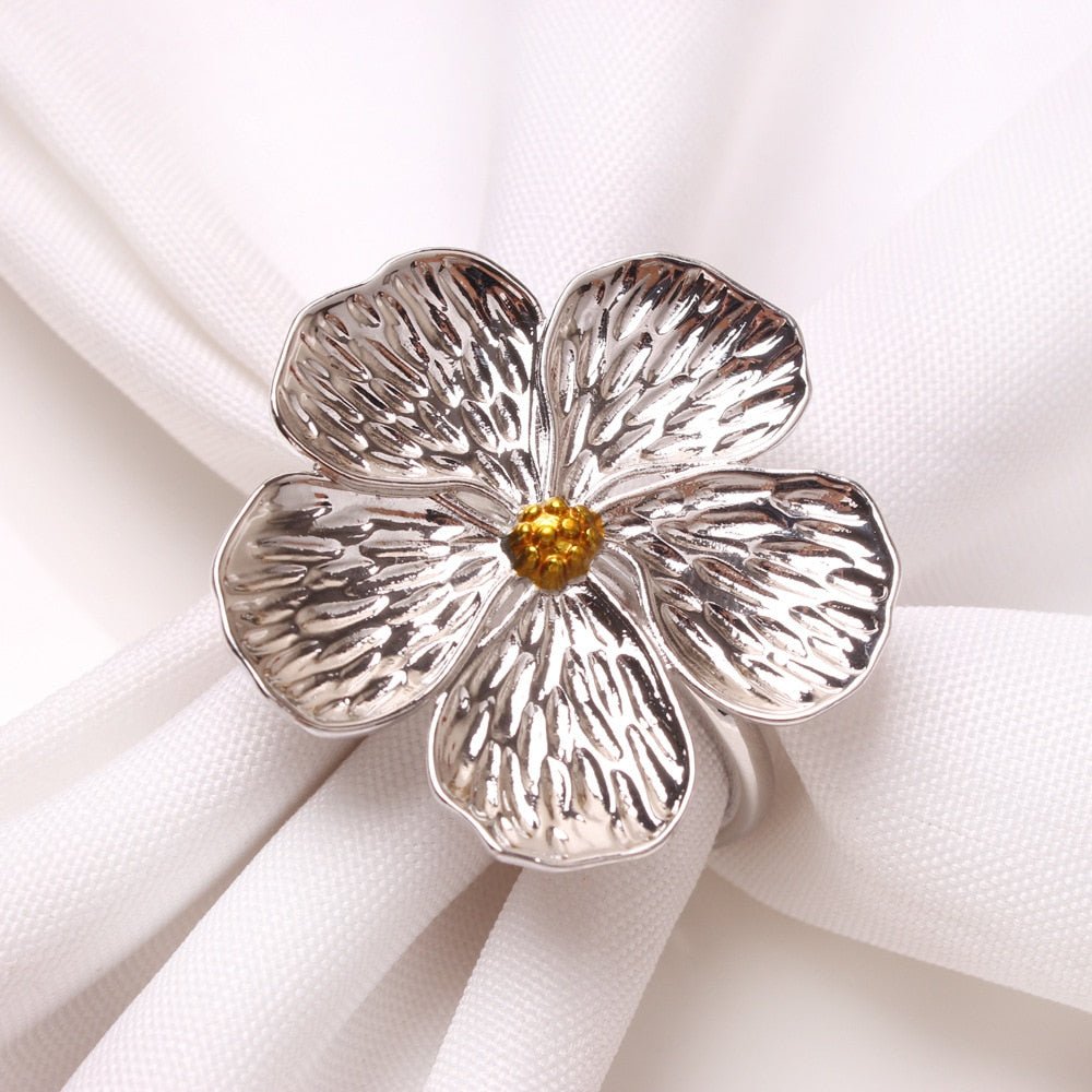 Petals Napkin Ring Holder Set - www.Shopthatapp.com