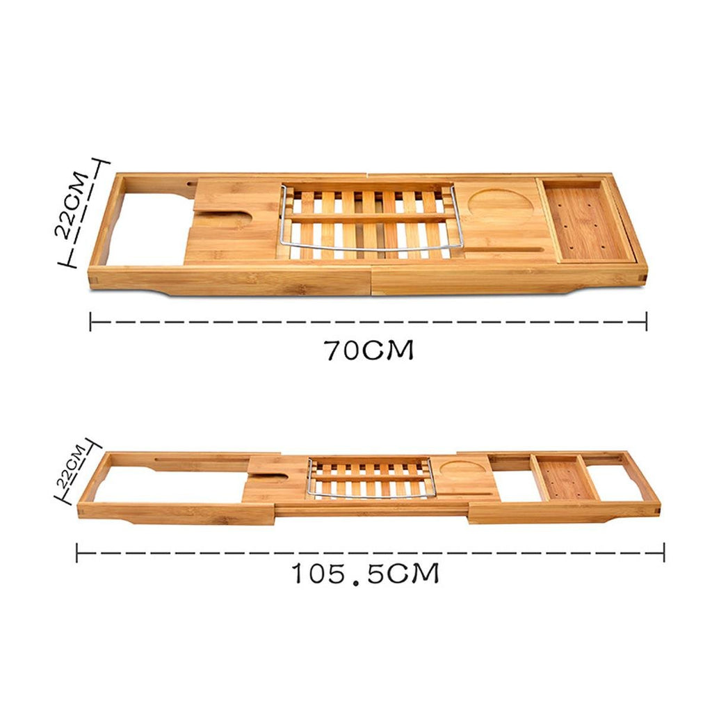 Bamboo Bath Caddy Tray - www.Shopthatapp.com