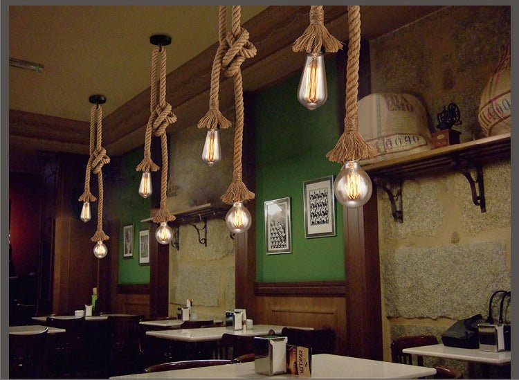 Wicker Rope Pendant Light - www.Shopthatapp.com