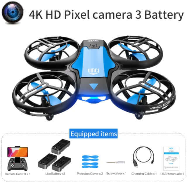 4DRC V8 Mini Drone - 4K HD Camera, WiFi FPV, Altitude Hold, Professional Helicopter Toy - www.Shopthatapp.com