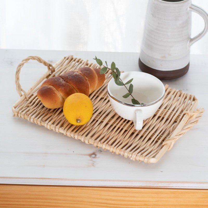 Slate Wicker Rattan Tray - www.Shopthatapp.com