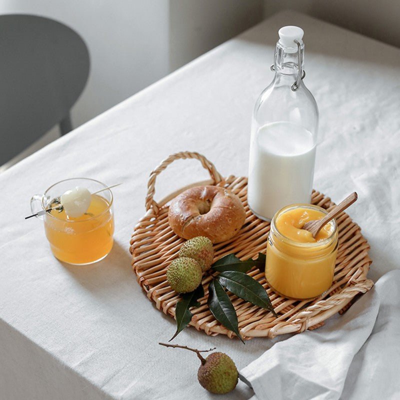 Slate Wicker Rattan Tray - www.Shopthatapp.com