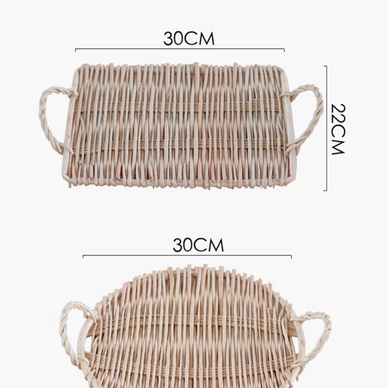 Slate Wicker Rattan Tray - www.Shopthatapp.com
