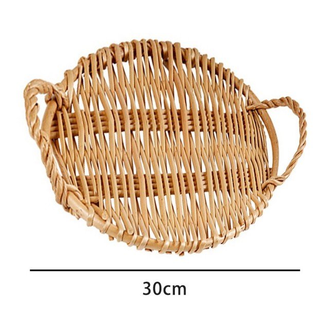 Slate Wicker Rattan Tray - www.Shopthatapp.com