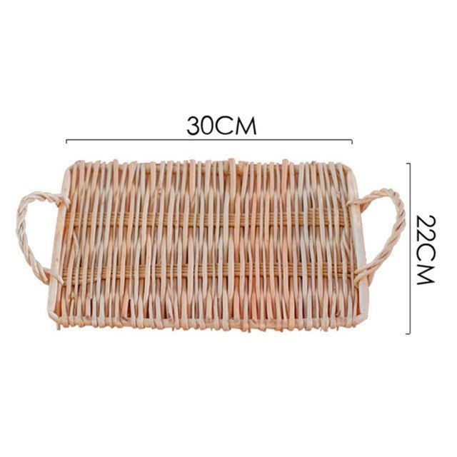 Slate Wicker Rattan Tray - www.Shopthatapp.com